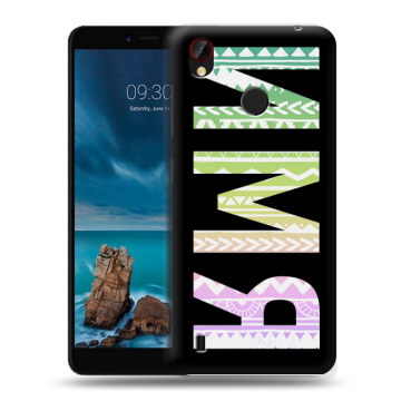 Силиконовый чехол на ZTE Blade A7 Vita с принтом ИМЯ