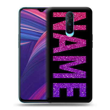 Силиконовый чехол на OPPO RX17 Pro с принтом NAME