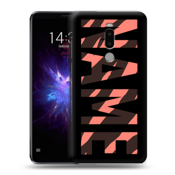 Силиконовый чехол на Meizu Note 8 с принтом NAME