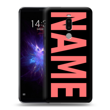 Силиконовый чехол на Meizu Note 8 с принтом NAME