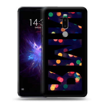 Силиконовый чехол на Meizu Note 8 с принтом ИМЯ