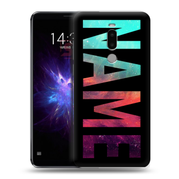 Силиконовый чехол на Meizu Note 8 с принтом NAME