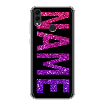Силиконовый чехол на Huawei Honor 8C с принтом NAME