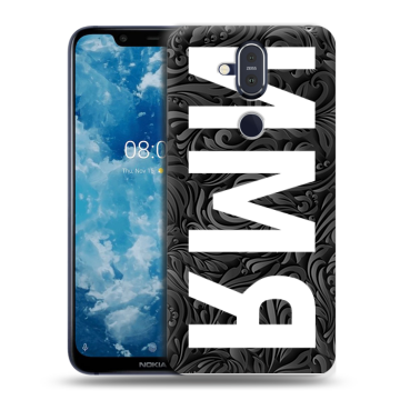 Пластиковый чехол на Nokia 8.1 с принтом ИМЯ