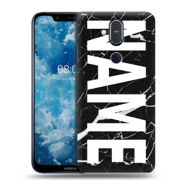 Пластиковый чехол на Nokia 8.1 с принтом NAME
