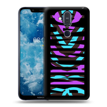 Пластиковый чехол на Nokia 8.1 с принтом ФАМИЛИЯ