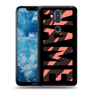 Пластиковый чехол на Nokia 8.1 с принтом NAME
