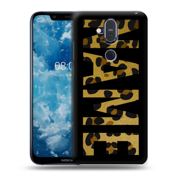 Пластиковый чехол на Nokia 8.1 с принтом NAME