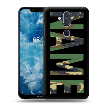 Пластиковый чехол на Nokia 8.1 с принтом NAME
