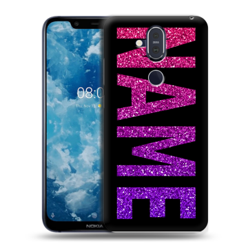 Пластиковый чехол на Nokia 8.1 с принтом NAME