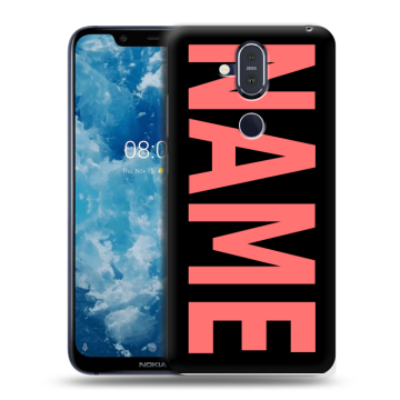 Пластиковый чехол на Nokia 8.1 с принтом NAME