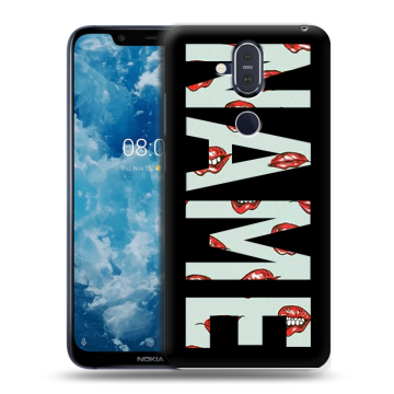 Пластиковый чехол на Nokia 8.1 с принтом NAME