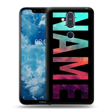 Пластиковый чехол на Nokia 8.1 с принтом NAME