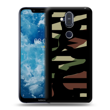 Пластиковый чехол на Nokia 8.1 с принтом NAME