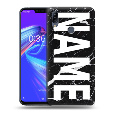 Силиконовый противоударный чехол на ASUS ZenFone Max M2 с принтом NAME