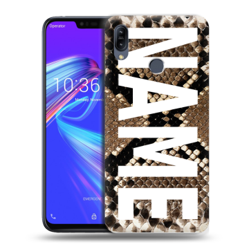 Силиконовый противоударный чехол на ASUS ZenFone Max M2 с принтом NAME