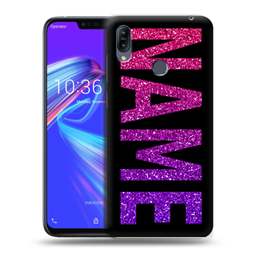 Силиконовый противоударный чехол на ASUS ZenFone Max M2 с принтом NAME
