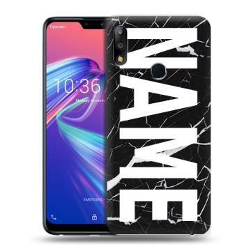 Силиконовый чехол на ASUS ZenFone Max Pro M2 с принтом NAME