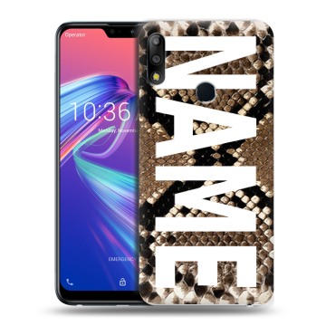 Силиконовый чехол на ASUS ZenFone Max Pro M2 с принтом NAME