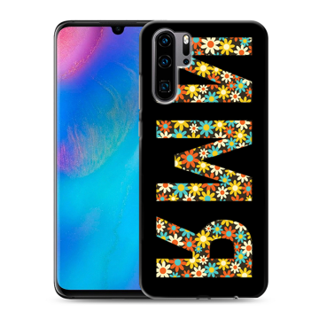 Силиконовый чехол на Huawei P30 Pro с принтом ИМЯ