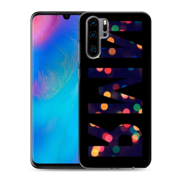 Силиконовый чехол на Huawei P30 Pro с принтом ИМЯ