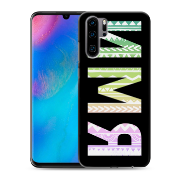 Силиконовый чехол на Huawei P30 Pro с принтом ИМЯ