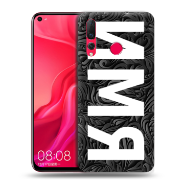 Силиконовый чехол на Huawei Nova 4 с принтом ИМЯ