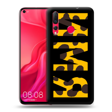 Силиконовый чехол на Huawei Nova 4 с принтом ИМЯ