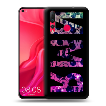 Силиконовый чехол на Huawei Nova 4 с принтом ИМЯ