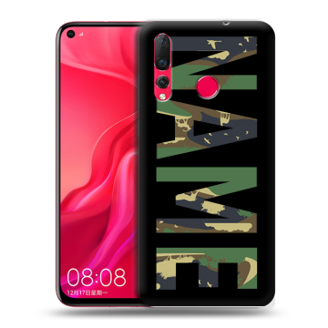 Силиконовый чехол на Huawei Nova 4 с принтом NAME
