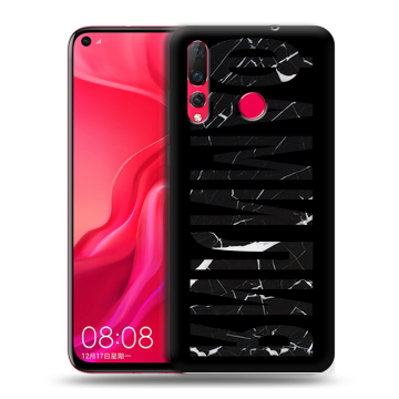 Силиконовый чехол на Huawei Nova 4 с принтом ФАМИЛИЯ