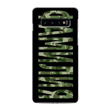 Силиконовый противоударный чехол на Samsung Galaxy S10 с принтом ФАМИЛИЯ