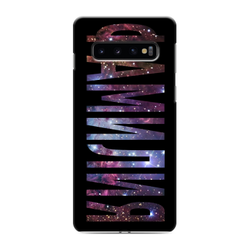 Силиконовый противоударный чехол на Samsung Galaxy S10 с принтом ФАМИЛИЯ