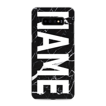 Силиконовый чехол на Samsung Galaxy S10 Plus с принтом NAME