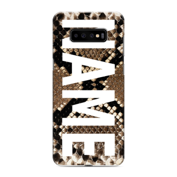 Силиконовый чехол на Samsung Galaxy S10 Plus с принтом NAME