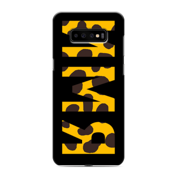 Силиконовый чехол на Samsung Galaxy S10 Plus с принтом ИМЯ