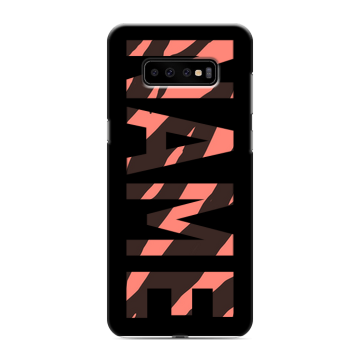 Силиконовый чехол на Samsung Galaxy S10 Plus с принтом NAME
