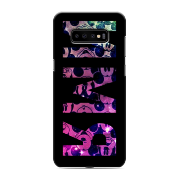 Силиконовый чехол на Samsung Galaxy S10 Plus с принтом ИМЯ