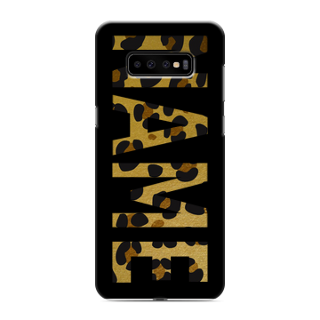 Силиконовый чехол на Samsung Galaxy S10 Plus с принтом NAME