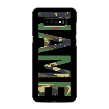 Силиконовый чехол на Samsung Galaxy S10 Plus с принтом NAME