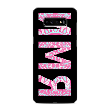 Силиконовый чехол на Samsung Galaxy S10 Plus с принтом ИМЯ