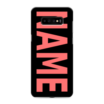 Силиконовый чехол на Samsung Galaxy S10 Plus с принтом NAME