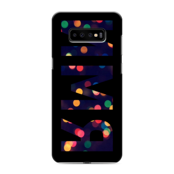 Силиконовый чехол на Samsung Galaxy S10 Plus с принтом ИМЯ