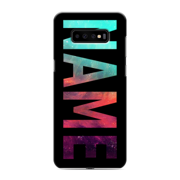 Силиконовый чехол на Samsung Galaxy S10 Plus с принтом NAME