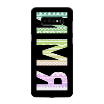 Силиконовый чехол на Samsung Galaxy S10 Plus с принтом ИМЯ