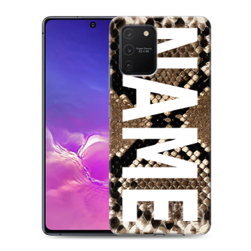 Силиконовый чехол на Samsung Galaxy S10 Lite с принтом NAME