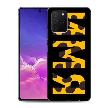 Силиконовый чехол на Samsung Galaxy S10 Lite с принтом ИМЯ