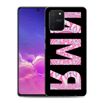 Силиконовый чехол на Samsung Galaxy S10 Lite с принтом ИМЯ