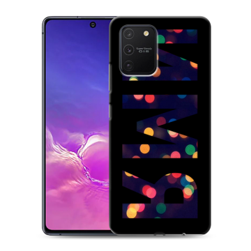 Силиконовый чехол на Samsung Galaxy S10 Lite с принтом ИМЯ