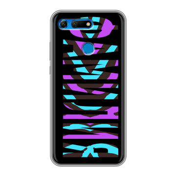 Силиконовый противоударный чехол на Huawei Honor View 20 с принтом ФАМИЛИЯ